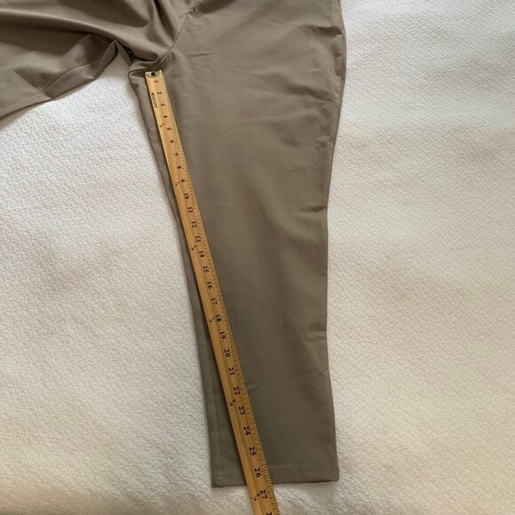 NEW Philosophy cream khaki pull on elastic waist slim skinny stretch career pant - Picture 10 of 10